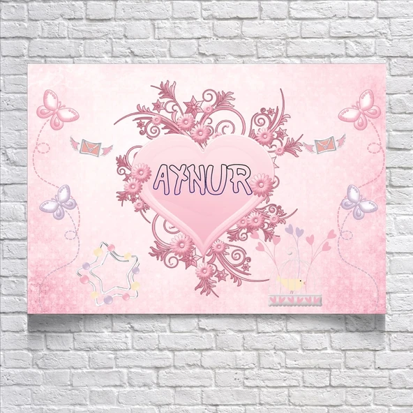 Kalp Temalı Doğum Günü Afişi 35X50 cm ürün görseli 1