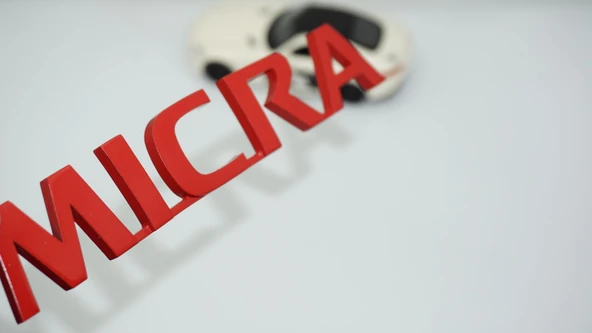 DK Tuning Nissan Micra Kırmızı ABS 3M 3D Bagaj Yazı Logo Arma ürün görseli 1