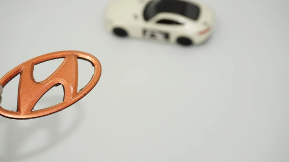 DK Tuning Hyundai Direksiyon Göbeği Bronz Logo Arma 5,9 Cm ürün görseli 1