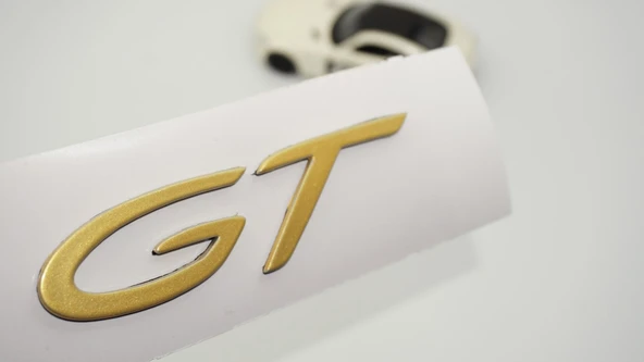 DK Tuning Porsche 911 GT Bagaj Gold ABS Yazı Logo Amblem ürün görseli 1