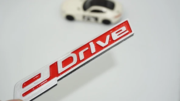 DK Tuning eDrive Bagaj Gri Kırmızı 11cm Yeni Nesil Yazı Bmw İle Uyumlu ürün görseli 1