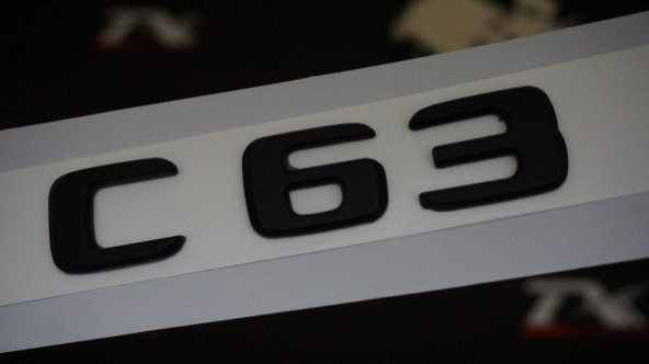 C63 Bagaj Yazı Logo Mat Siyah Renk Orjinal Ürün ürün görseli 1
