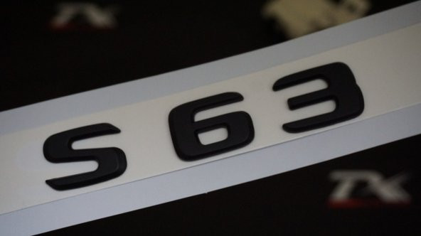S63 Bagaj Yazı Logo Mat Siyah Renk OEM Ürün ürün görseli 1