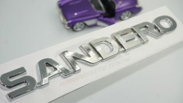 Dacia Sandero Bagaj Krom ABS 3M 3D Yazı Logo Amblem ürün görseli 1