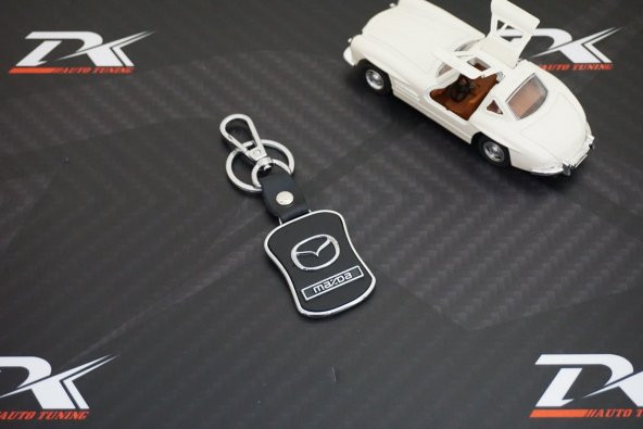 Mazda Deri Metal Stil Anahtarlık ürün görseli 1