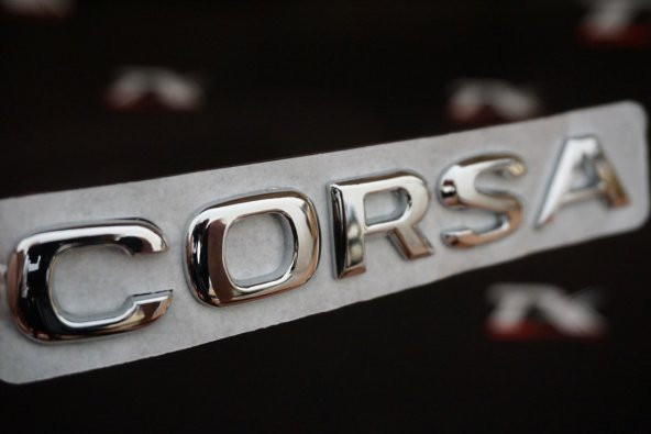 Opel Corsa 3M 3D Krom ABS Logo Amblem ürün görseli 1