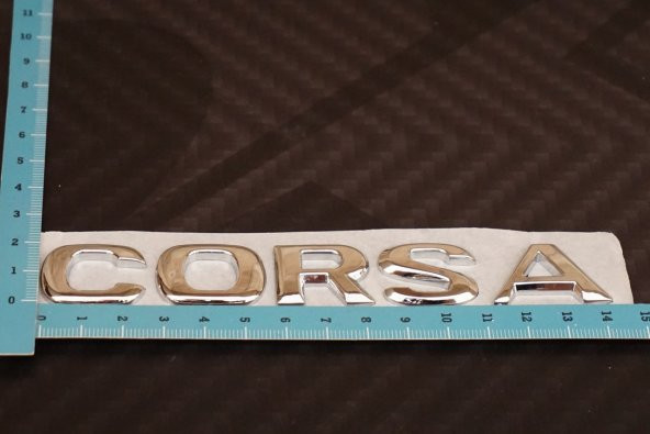 Opel Corsa 3M 3D Krom ABS Logo Amblem - Resim 3