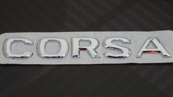 Opel Corsa 3M 3D Krom ABS Logo Amblem - Resim 4