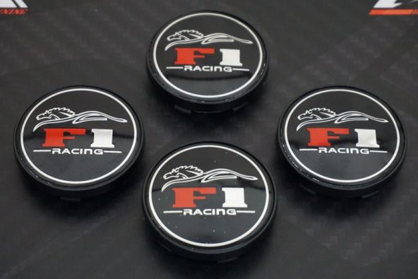F1 Racing Jant Göbeği Kapak Seti 60mm - Resim 3