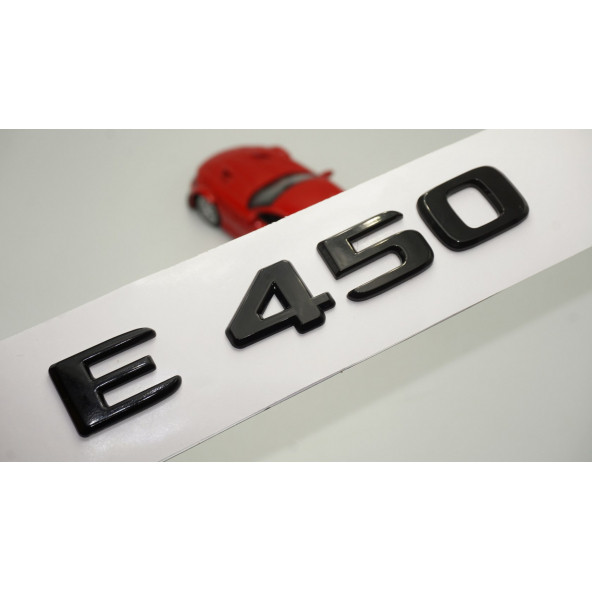 E 450 Bagaj Parlak Siyah ABS 3M 3D Yazı Logo ürün görseli 1
