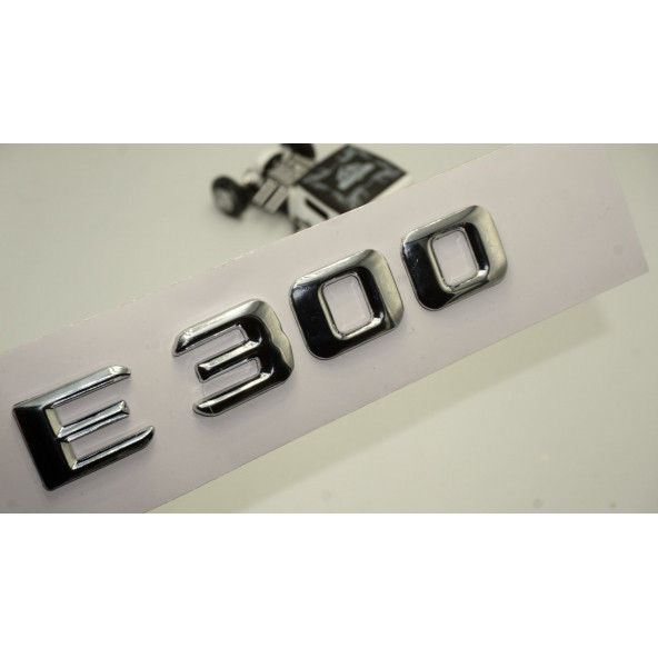 E 300 Bagaj Krom Metal 3M 3D Yazı Logo ürün görseli 1
