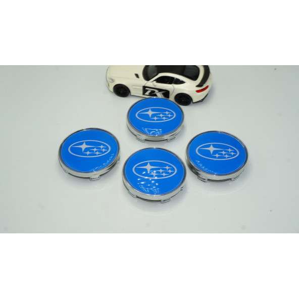 Subaru Jant Göbeği Kapak Seti 60mm - Resim 2