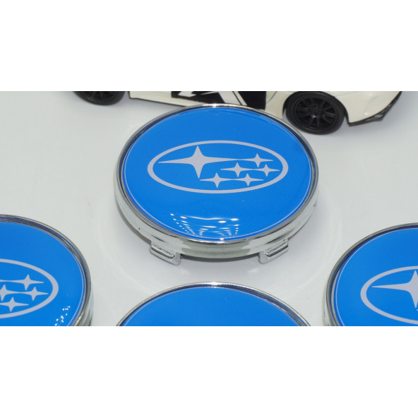 Subaru Jant Göbeği Kapak Seti 60mm - Resim 3