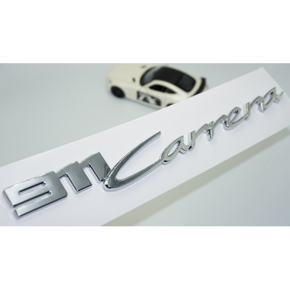 DK Tuning Porsche 911 992 Carrera 3M Gümüş Krom Bagaj Logo ürün görseli 1