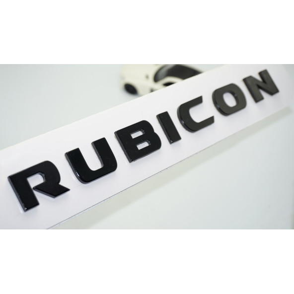 DK Tuning Wrangler Rubicon Siyah Bagaj Yazı Jeep İle Uyumlu ürün görseli 1