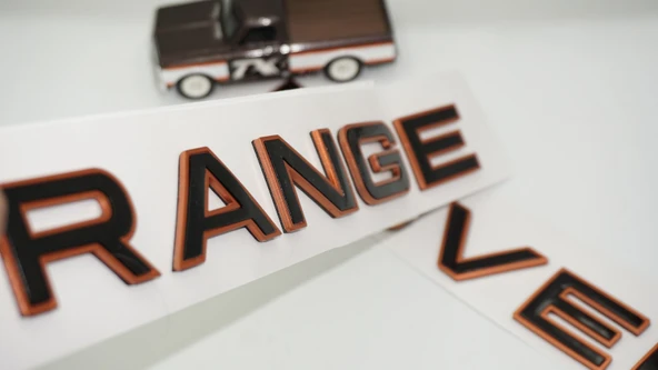DK Tuning Range Rover Kaput Ve Bagaj Bronz Siyah Yazı Logo Arma ürün görseli 1