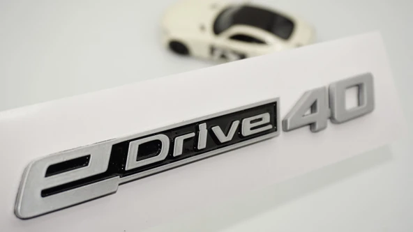 DK Tuning eDrive 40 Bagaj Gri Siyah Yeni Nesil Yazı Logo Bmw İle Uyumlu ürün görseli 1