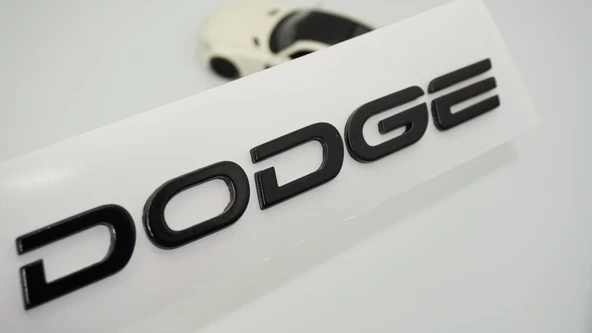 DK Tuning Dodge Bagaj Siyah ABS 3M 3D Custom Yazı Logo Amblem ürün görseli 1