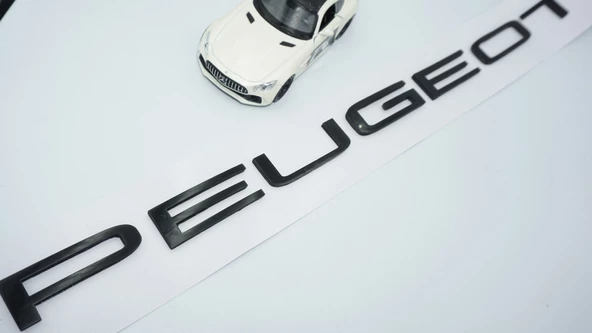 DK Tuning Peugeot Bagaj Siyah ABS Logo Amblem Rifter İle Uyumlu ürün görseli 1