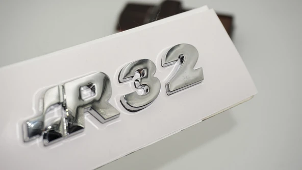 DK Tuning Volkswagen Golf Polo R32 MK4 MK5 Bagaj Yazı Logo Arma ürün görseli 1