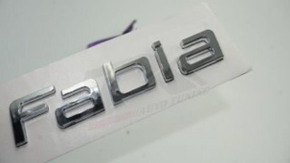 Skoda Fabia 2007 2015 Bagaj Krom ABS 3M 3D Yazı Logo Amblem ürün görseli 1