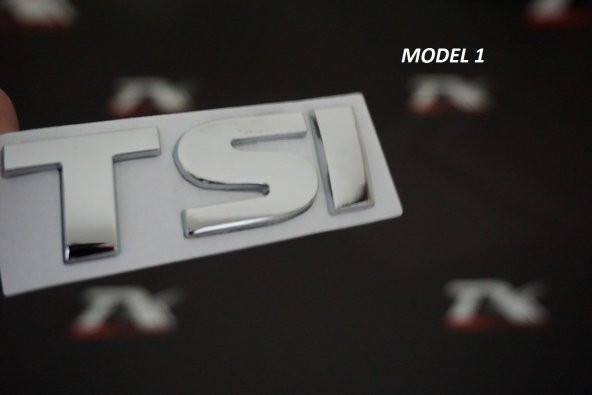 Volkswagen TSİ Bagaj Krom Metal 3M 3D Logo Amblem ürün görseli 1