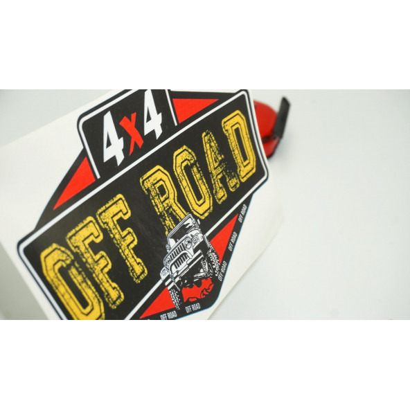 Arazi Aracı Off Road 4x4 Kaput Bagaj Sticker ürün görseli 1