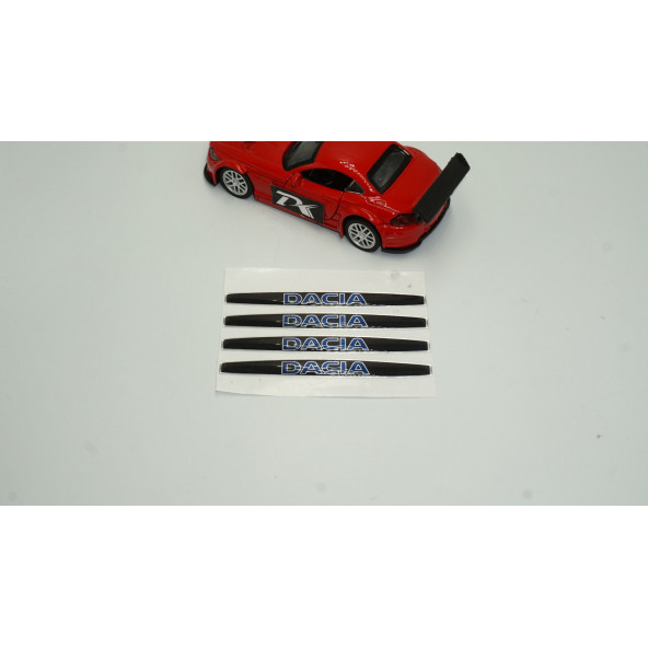 Dacia Logo Kapı Kolu 4 Lü Damla Desen Sticker Set - Resim 2