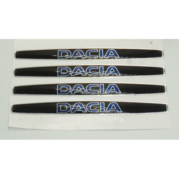 Dacia Logo Kapı Kolu 4 Lü Damla Desen Sticker Set - Resim 3