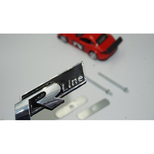 Volkswagen R Line Ön Panjur Izgara Vidalı 3D Krom Metal Logo ürün görseli 1
