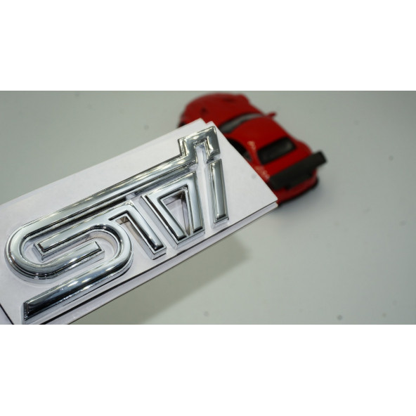 DK Subaru STi Krom Metal 3M 3D Bagaj Yazı Logo Orjinal Ürün ürün görseli 1