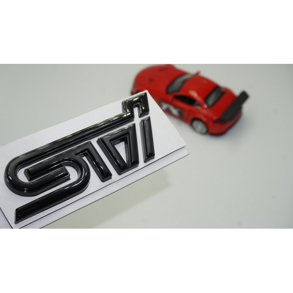DK Subaru STi Siyah Metal 3M 3D Bagaj Yazı Logo Orjinal Ürün ürün görseli 1