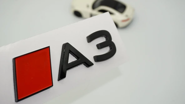DK Tuning A3 2025+ Bagaj Kırmızı Siyah 3M Yazı Logo Audi İle Uyumlu ürün görseli 1