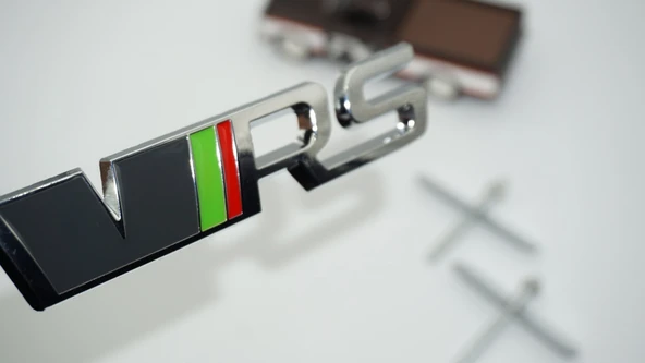 DK Tuning Skoda VRS Ön Panjur Gri Yeşil Krom Metal Logo Arma ürün görseli 1