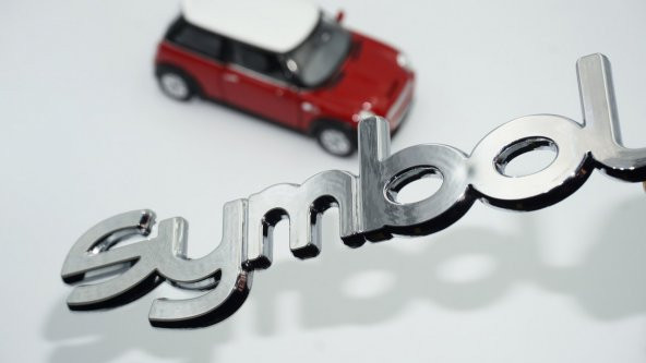 Renault Clio Symbol Bagaj 3M 3D Krom ABS Logo Amblem ürün görseli 1
