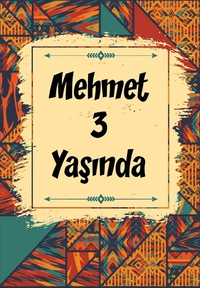 Retro Doğum Günü Afişi 35X50 cm ürün görseli 1