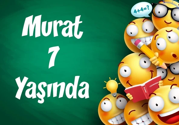 Emojiler Doğum Günü Afişi 50X70 cm ürün görseli 1