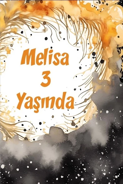Çiçekler Temalı Doğum Günü Afişi -29 50X70 cm ürün görseli 1