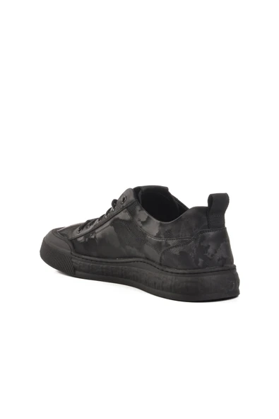 Siyah Hafif Esnek Erkek Sneaker - Resim 4