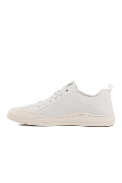 Beyaz Hafif Esnek Erkek Sneaker - Resim 2