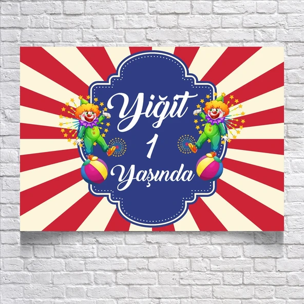 Palyanço Temalı Doğum Günü Afişi 70X100 cm ürün görseli 1