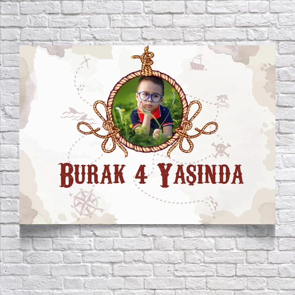 Denizci Temalı Doğum Günü Afişi 70X100 cm ürün görseli 1