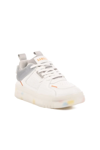 Beyaz Memory Foam Unisex Sneaker - Resim 3