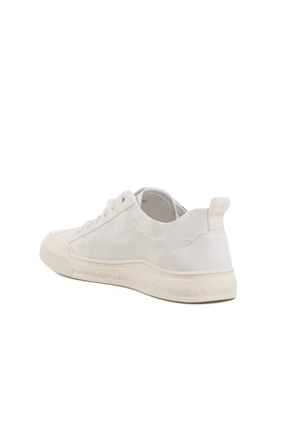 Beyaz Hafif Esnek Erkek Sneaker - Resim 4