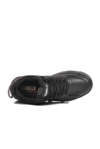 Siyah Memory Foam Unisex Sneaker - Resim 4