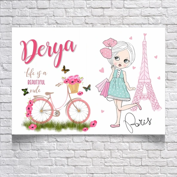 Paris Temalı Doğum Günü Afişi 70X100 cm ürün görseli 1