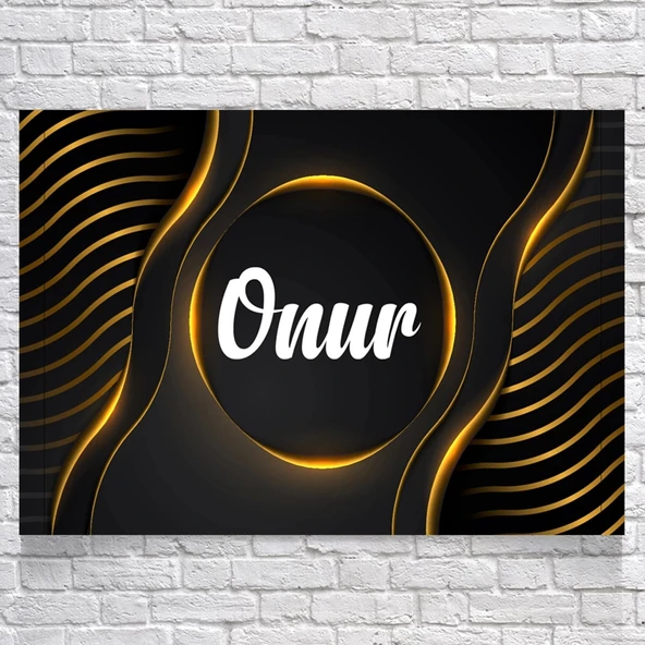 Gold Temalı Doğum Günü Afişi 70X100 cm ürün görseli 1
