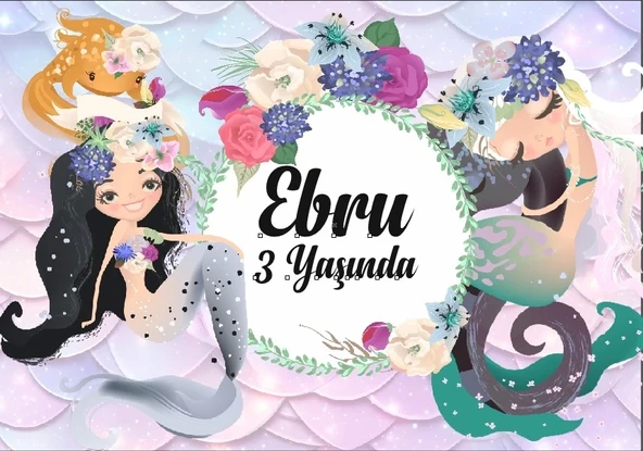 Unicorn Temalı Doğum Günü Afişi 70X100 cm ürün görseli 1