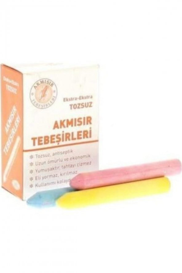 Tebeşir 15 li Renkli 10 Kutu ürün görseli 1