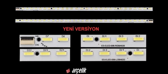 Vestel 50pf7070, 50pf7055, 50fx4000f, 50fx7440f, 50pf7070vl, 50pf7070b, 50f7440s, Le50f985kct, Le50f4000, 50xt7000, Le50f7440s,  A50-Lel-2b  Led Bar ürün görseli 1
